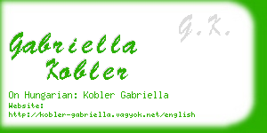 gabriella kobler business card
